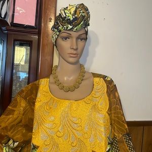 African Dashiki Ankara wrapper Dress
